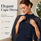 Ensemble élégant deux pièces pour femme avec cape