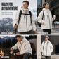Veste hardshell imperméable et coupe-vent unisexe, capuchon intégré, plusieurs poches zippées, tissu extérieur résistant pour usage quotidien 🔥 - 40 % 🍃 coupe fonctionnelle pour tous les styles