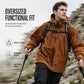 Veste hardshell imperméable et coupe-vent unisexe, capuchon intégré, plusieurs poches zippées, tissu extérieur résistant pour usage quotidien 🔥 - 40 % 🍃 coupe fonctionnelle pour tous les styles