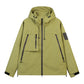 Veste hardshell imperméable et coupe-vent unisexe, capuchon intégré, plusieurs poches zippées, tissu extérieur résistant pour usage quotidien 🔥 - 40 % 🍃 coupe fonctionnelle pour tous les styles