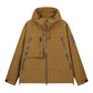 Veste hardshell imperméable et coupe-vent unisexe, capuchon intégré, plusieurs poches zippées, tissu extérieur résistant pour usage quotidien 🔥 - 40 % 🍃 coupe fonctionnelle pour tous les styles