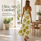 Robe maxi imprimée à bretelles