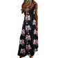 Robe maxi imprimée à bretelles