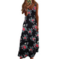 Robe maxi imprimée à bretelles