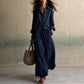 Ensemble chemise à manches longues et pantalon large pour femme