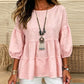 Blouse d'été à manches lanternes et volants étagés pour femme