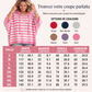 Pull à capuche rayé décontracté pour femme