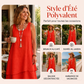 Robe sans manches double couche pour femme
