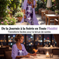 Ensemble robe fluide imprimée pour femme avec cache-maillot