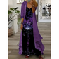 Ensemble robe fluide imprimée pour femme avec cache-maillot