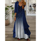 Ensemble robe fluide imprimée pour femme avec cache-maillot
