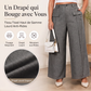 Pantalon de costume taille haute pour femme