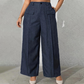 Pantalon de costume taille haute pour femme