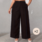 Pantalon de costume taille haute pour femme