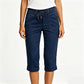 Pantalon capri en jean décontracté pour femme