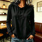 Hoodie décontracté pour femme avec cordon de serrage et poches
