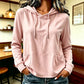 Hoodie décontracté pour femme avec cordon de serrage et poches