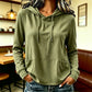 Hoodie décontracté pour femme avec cordon de serrage et poches