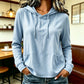Hoodie décontracté pour femme avec cordon de serrage et poches