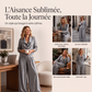 Ensemble décontracté pour femme : top à col bénitier et pantalon large