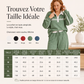 Ensemble sweat à rayures et pantalon large pour femme