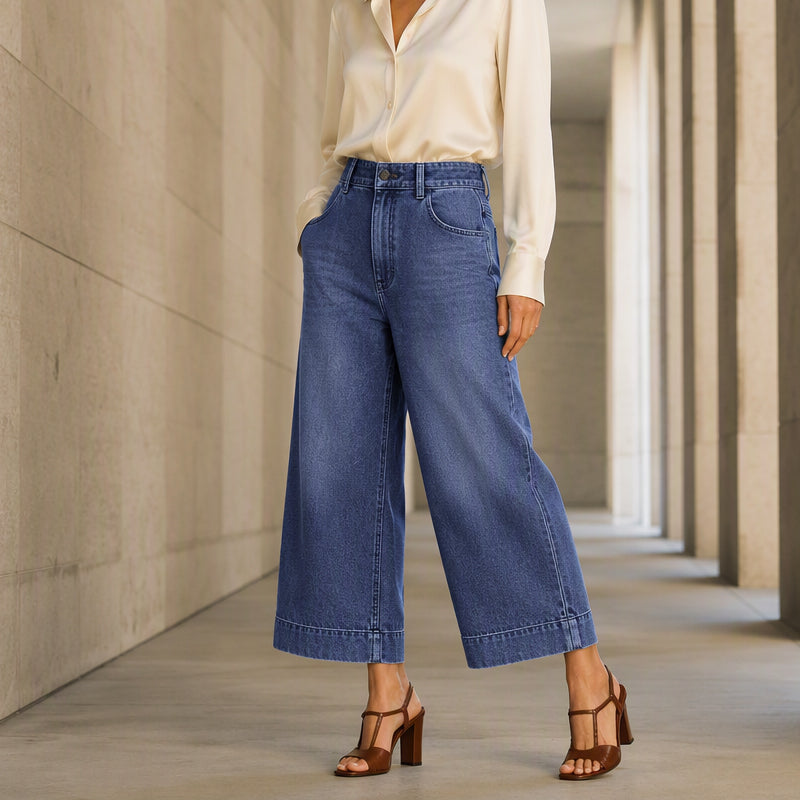 Nouveau jean droit décontracté, ample et polyvalent pour femme