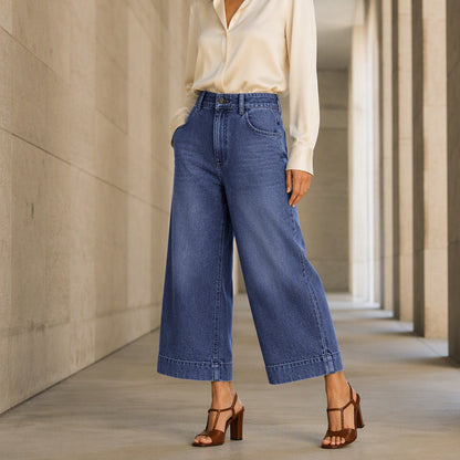 Nouveau jean droit décontracté, ample et polyvalent pour femme
