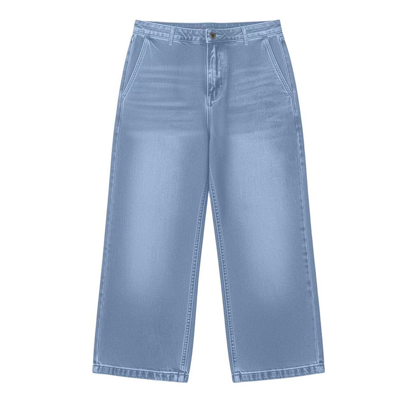 Nouveau jean droit décontracté, ample et polyvalent pour femme
