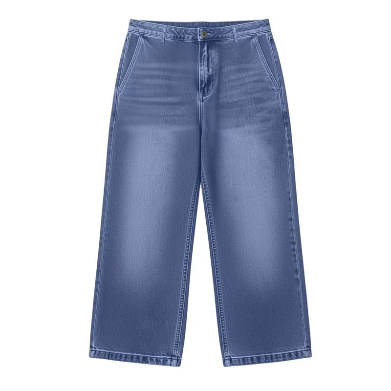 Nouveau jean droit décontracté, ample et polyvalent pour femme