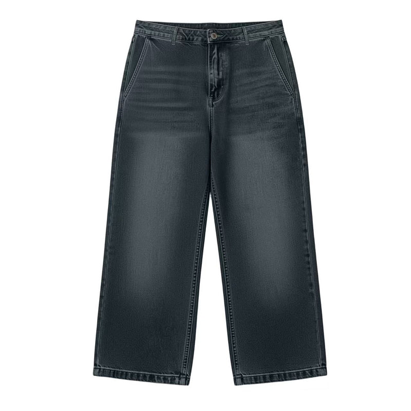 Nouveau jean droit décontracté, ample et polyvalent pour femme