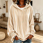 Women's Casual Velvet Hooded Sweatshirt