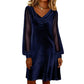 Robe fourreau élégante à col bénitier longueur genou pour femme