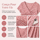 Robe élégante à col en V et imprimé floral pour femme