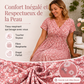 Robe élégante à col en V et imprimé floral pour femme