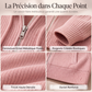 Cardigan en tricot zippé à capuche pour femme