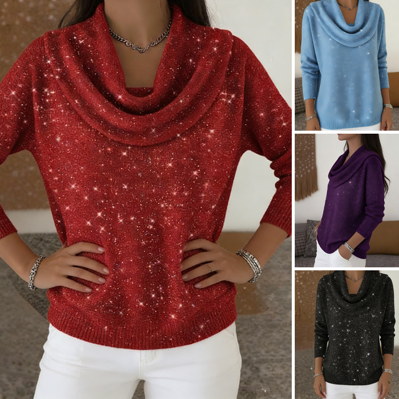 Haut à col roulé et manches longues « Sparkle »