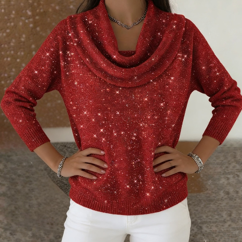 Haut à col roulé et manches longues « Sparkle »