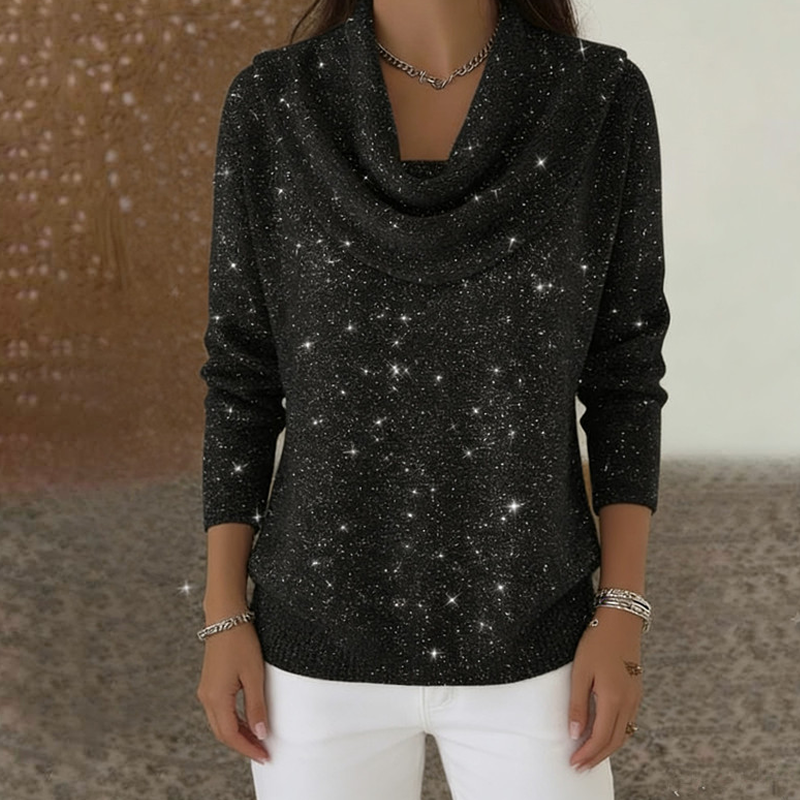 Haut à col roulé et manches longues « Sparkle »