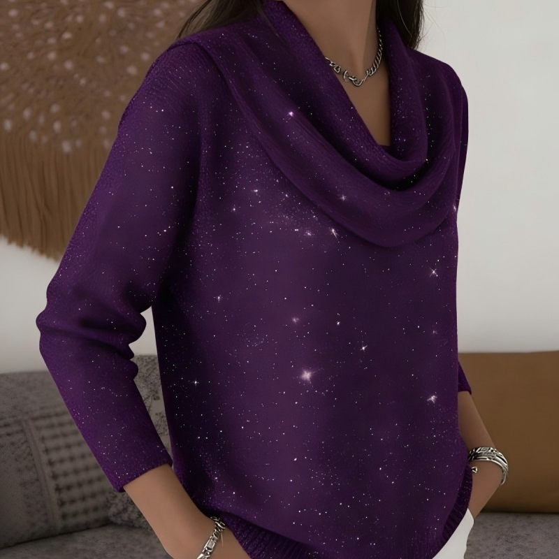 Haut à col roulé et manches longues « Sparkle »