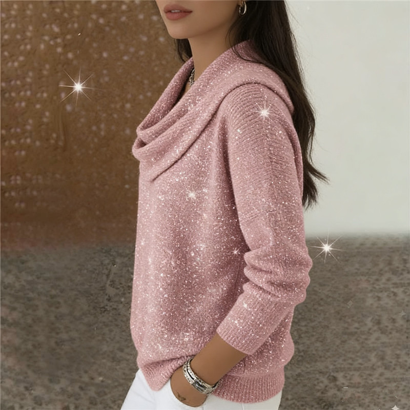 Haut à col roulé et manches longues « Sparkle »