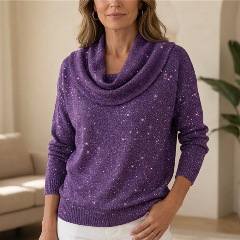 Haut à col roulé et manches longues « Sparkle »