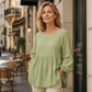 Top babydoll décontracté et ample pour femme