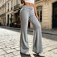 🌸Promotion exceptionnelle : 50 % de réduction👖Pantalon évasé taille haute pour femme