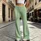 🌸Promotion exceptionnelle : 50 % de réduction👖Pantalon évasé taille haute pour femme