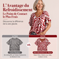 🎉Promotion exceptionnelle 2026 : 50 % de réduction💞 T-shirt femme à col en V imprimé et effet rafraîchissant