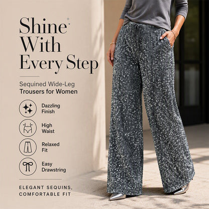 Women's Elastic Waist Straight-Leg Pants