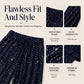 Women's Elastic Waist Straight-Leg Pants