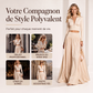 Ensemble top court et jupe longue pour femme