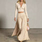 Ensemble top court et jupe longue pour femme