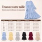 Robe longue décontractée pour femme à col V et manches longues